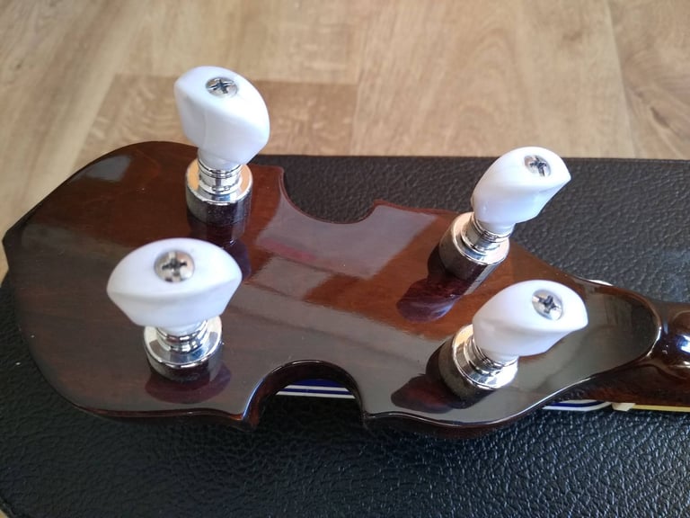 Left-hand Gold Tone White Ladye Banjo