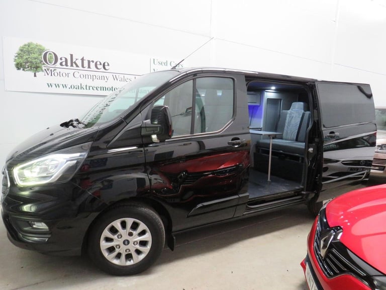 FORD TRANSIT CUSTOM 300 Limited Camper Van - Day Van - Motohome Black Manual Die