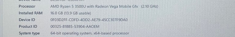 Ryzen 5 16GB 256GB SSD+ 1000GB Gaming / WorkStation UltraFast Pc Desktop Computer