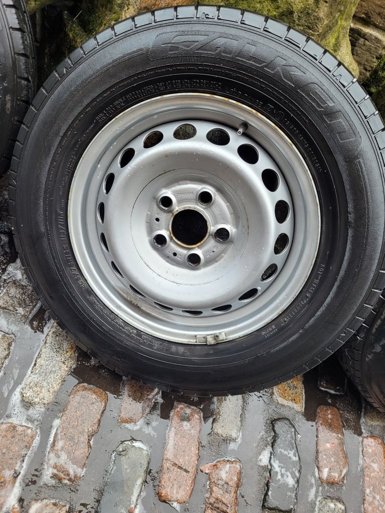 4x modern Merc sprinter 5stud MAN TGE 5 stud Vw crafter wheels and tyres size 205 75 16c