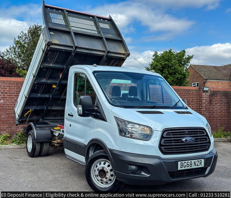 image for 2018 Ford Transit 2.0 350 EcoBlue 1-Way Tipper RWD L2 Euro 6 2dr (1-Stop, DRW) CHASSIS CAB Diesel...