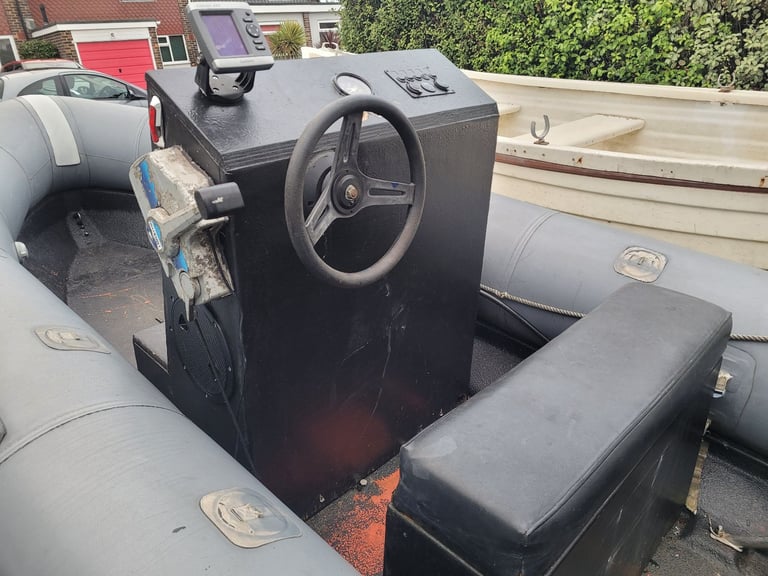 Avon SR4 inflatable rib boat and trailer