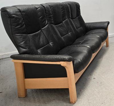Ekornes Stressless Leather 3 Seater Recliner Sofa 87252