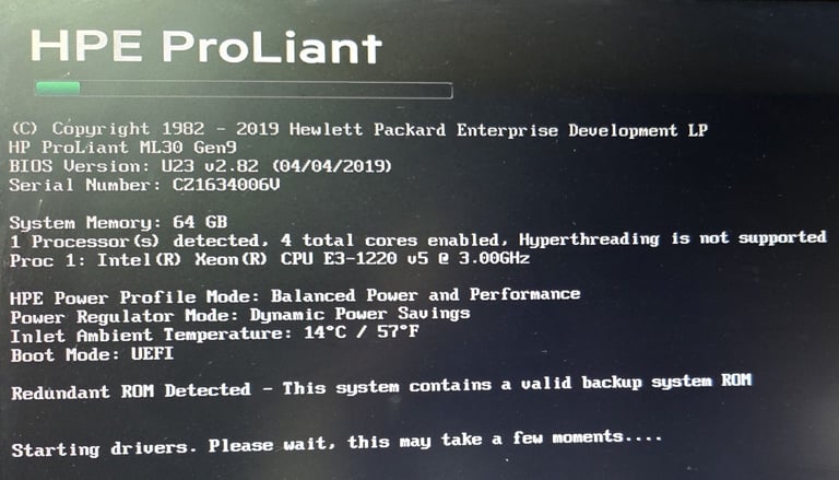 HP ProLiant ML30 Gen9 Tower Server – Xeon E3-1220 v5 | 64GB RAM | 3TB SSD