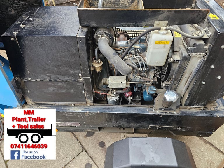 Genset welder generator 2013 / 93 hours see description + video £4500+vat