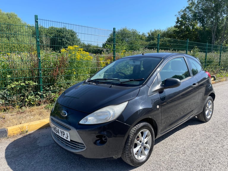 FORD KA 1.2 STUDIO CONNECT S/S 64 REG BLACK 3 DOOR MOT APRIL 15TH 2026 TAX £35 LOW INSURANCE 50+MPG