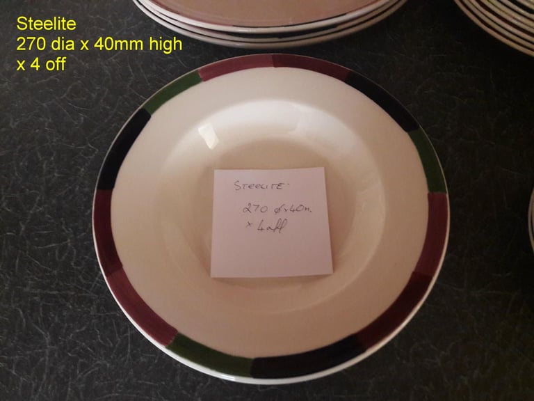 New Used 85x Plates Professional Grade Restaurant Kitchen Plates Crockery Steelite Grayshott lot