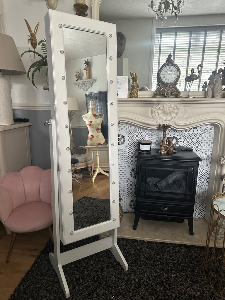 image for  Jewelry Cabinet with LED Mirror 