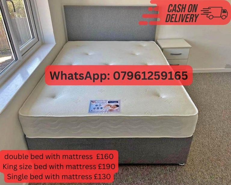 STRONG DOUBLE SIZE BED SINGLE SIZE BED SMALL DOUBLE BED FOR SALE WITH
