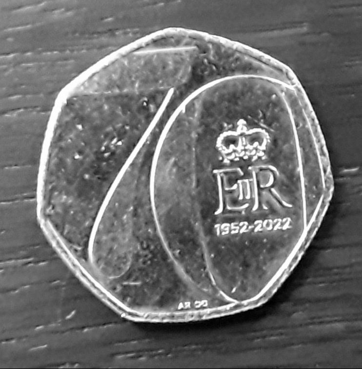 Rare and sought after 50p coins.