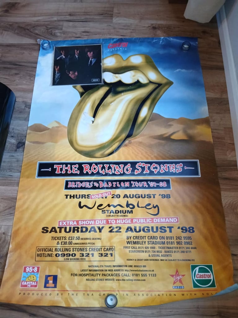 Rolling Stones Huge Concert Poster 60" x 40"
