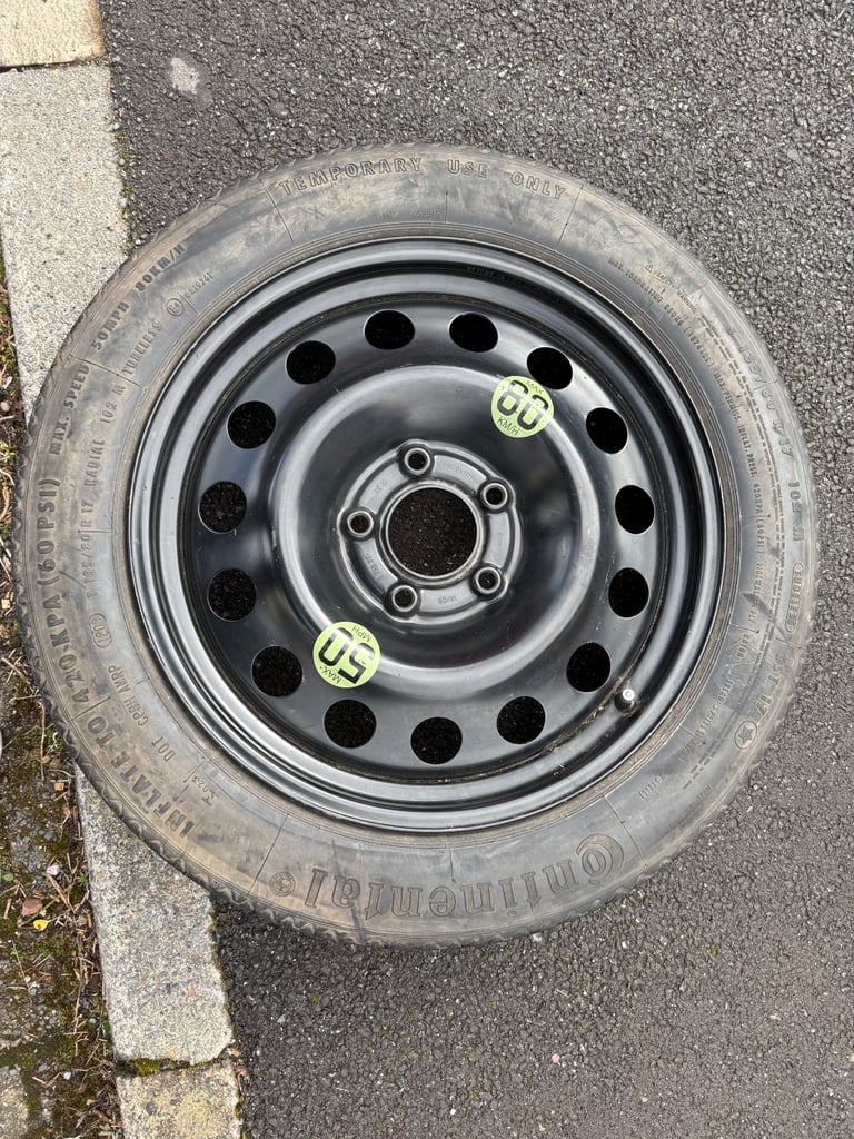 Space saver wheel and tyre 135/80/17R
