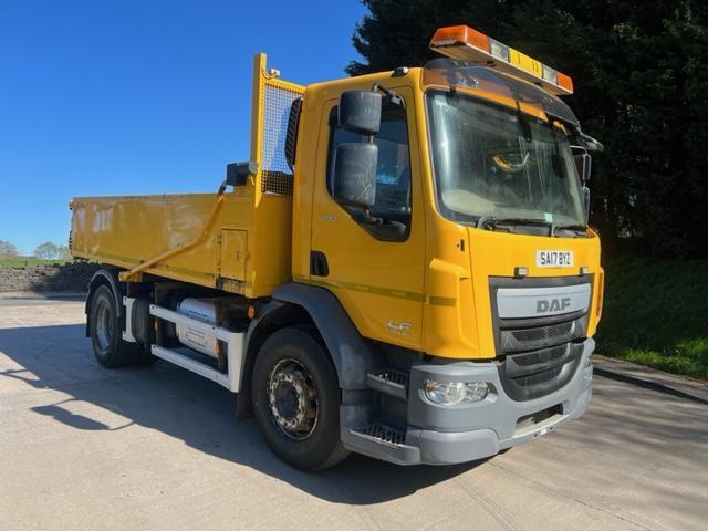 2017 DAF LF 290 Euro 6 steel insulated tipper sheet VBG drawbar ex council