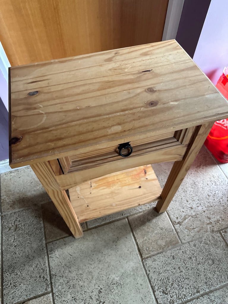 Pine Look Telephone Table Perfect for Upcycling project 💜