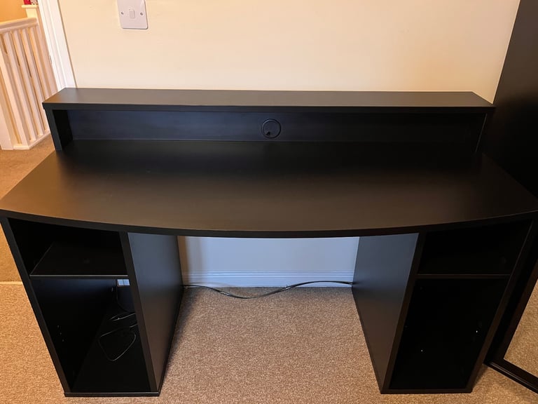 Black desk