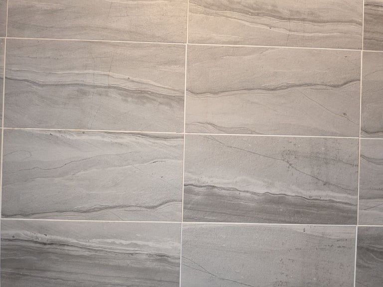 Slate grey ceramic wall tiles