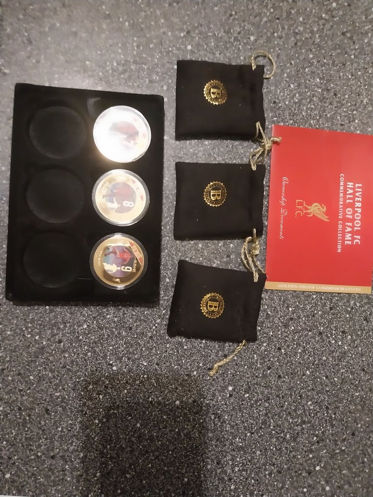 Liverpool FC 24ct Gold Layered Commemorative Medals