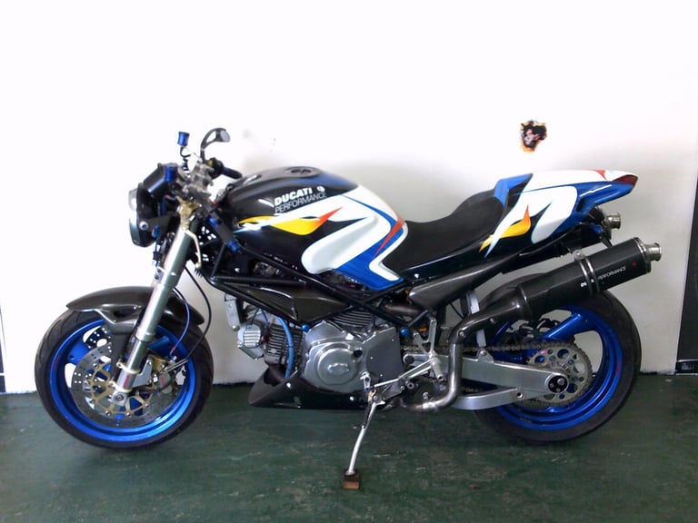 1997 R-reg Ducati 600 Monster streetfighter in multi colours