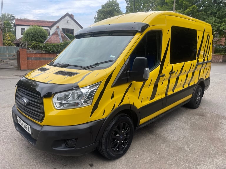 FORD TRANSIT 2.2 TDCi H2 0 OWNER EX DHL CAMPER CONVERSION 3 BED SHOWER TOILET