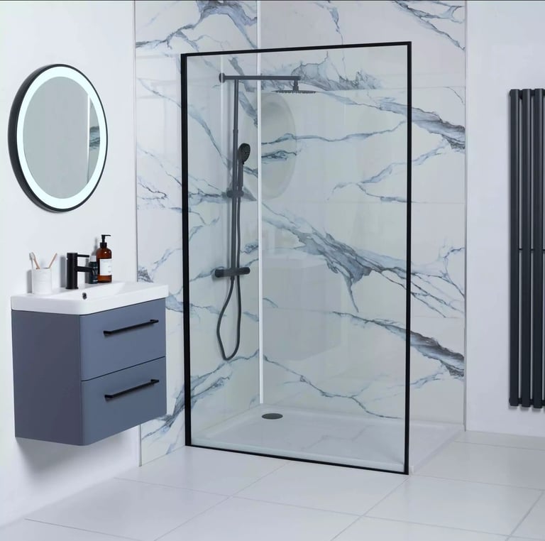 image for 48”x 24” Calcutta Blue Marble Effect polished NEW Porcelain Tiles