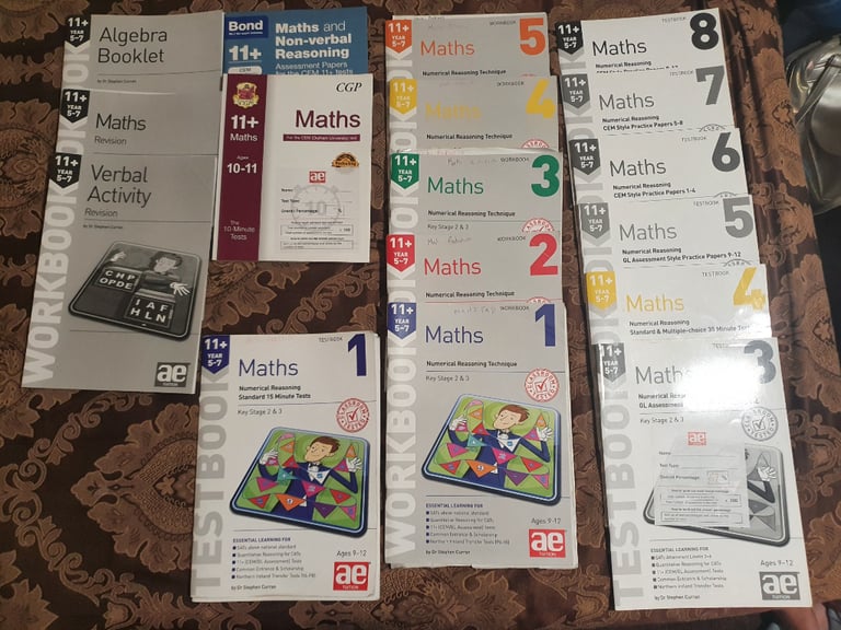 11+ Study Book Set Over 100 different books and Exam Packs - Year 5.