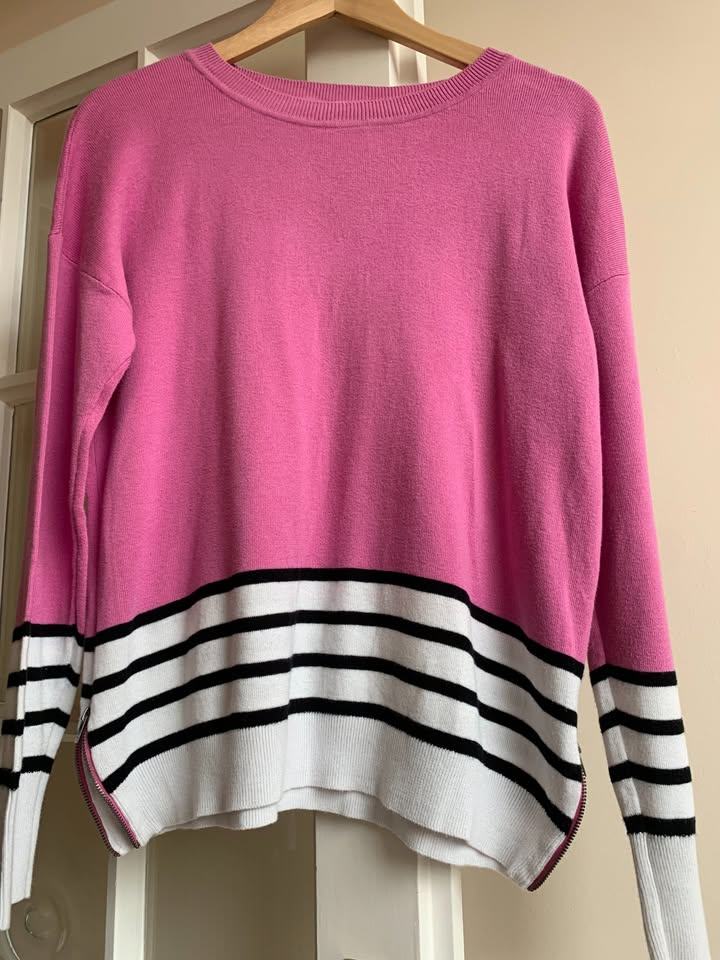 image for ESPRIT PINK STRIPE JUMPER - SIZE M