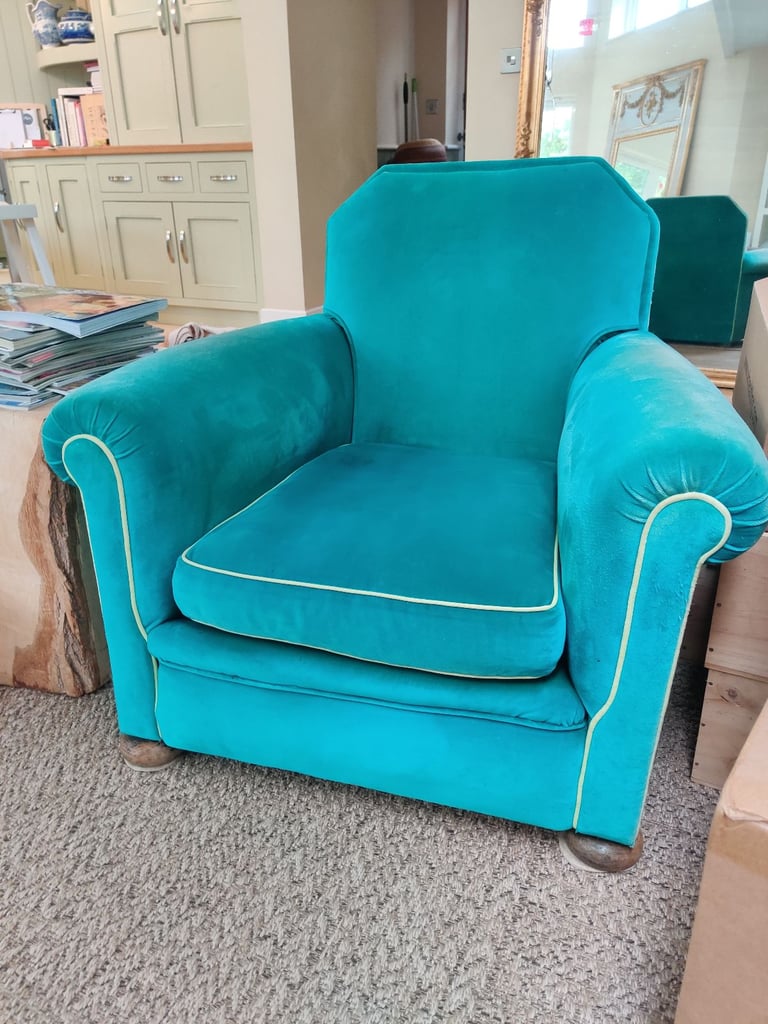 image for Pair of 1920's club french armchairs