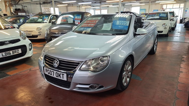 2007 Volkswagen EOS 2.0 TDI Diesel Sport DSG Automatic Convertible From £3,195 + Retail Package C...