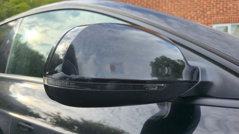 image for Driver Side Door / Wing Mirror Audi A5 2013 to 2013 Black LZ9Y Heated