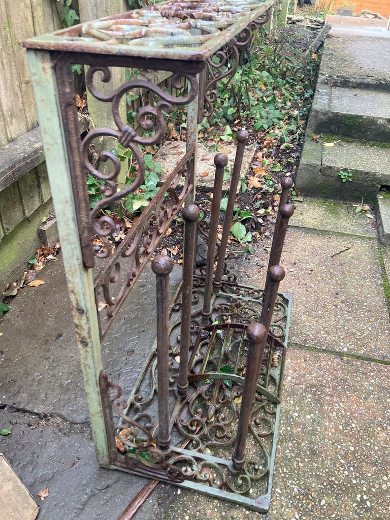 Wrought iron boot rack