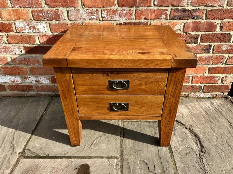 Rustic Solid Oak Coffee Table - Great Condition 