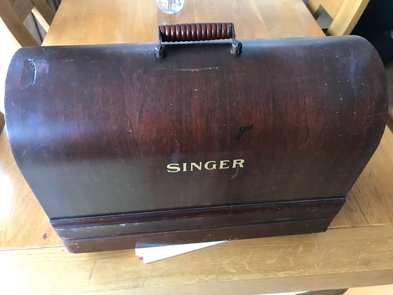 image for Antique Singer Hand Sewing Machine.