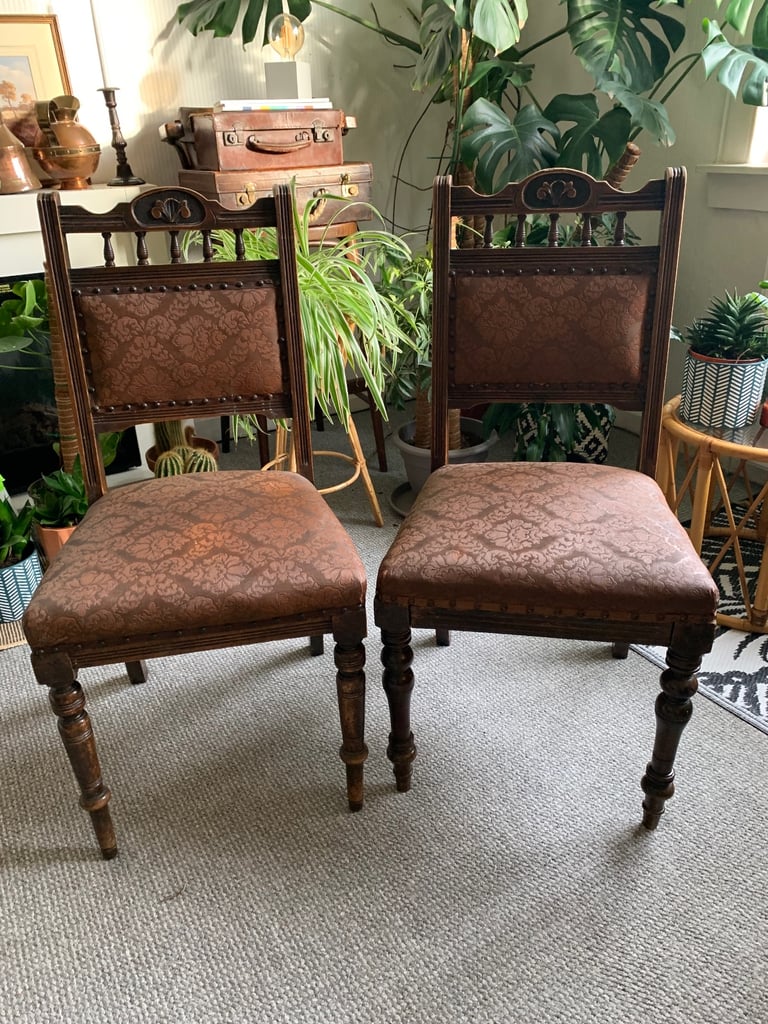 image for Antique dining chairs for upcycling 