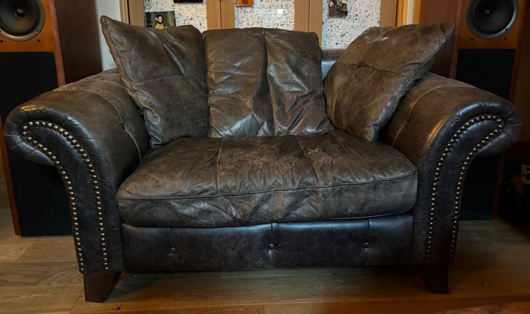 image for Chesterfield style loveseat sofa