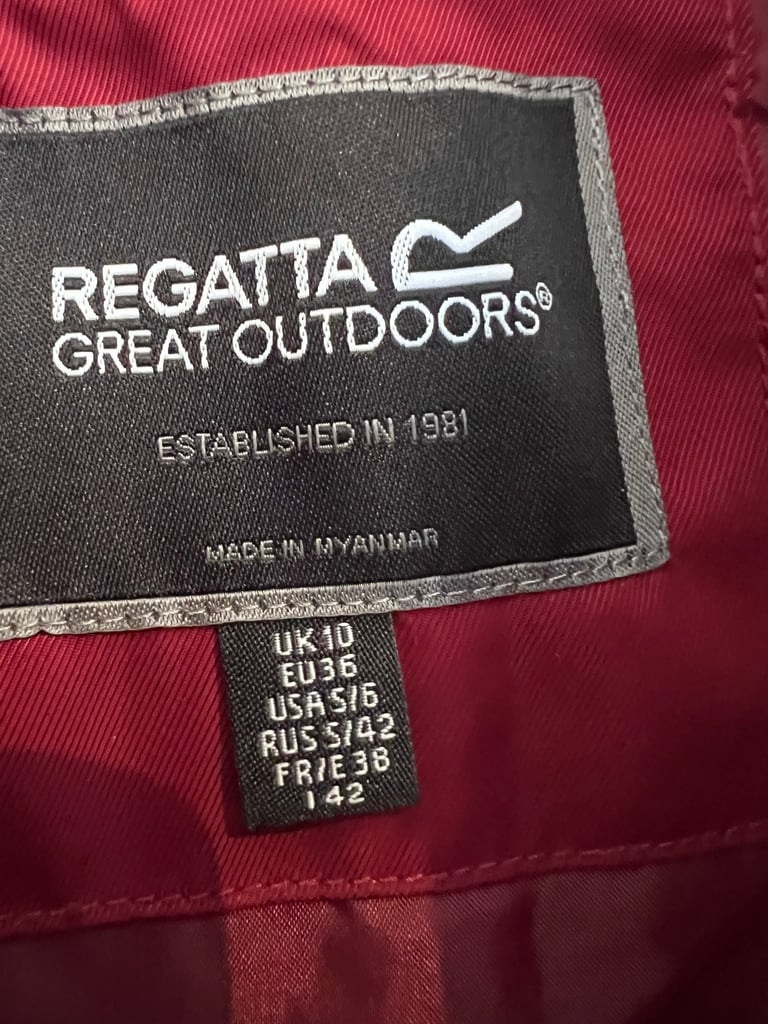 Regatta Lyanna Waterproof Parka – Cabernet – Size 10 / S