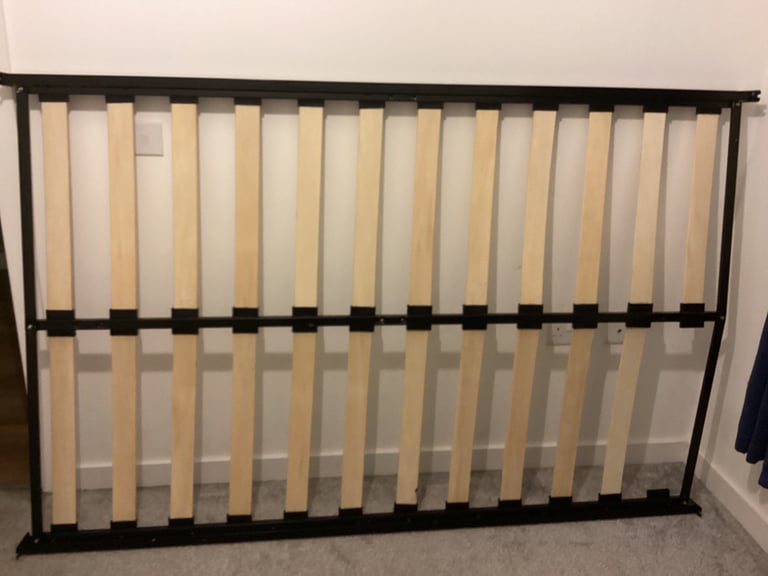 Small Double black metal bed frame 
