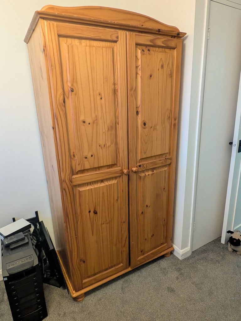 image for Pine double wardrobe 