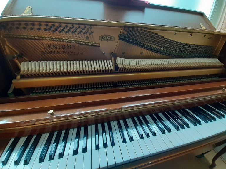 Knight K10 rare Chippendale Upright Piano beautiful *matching stool + free 1st tuning*