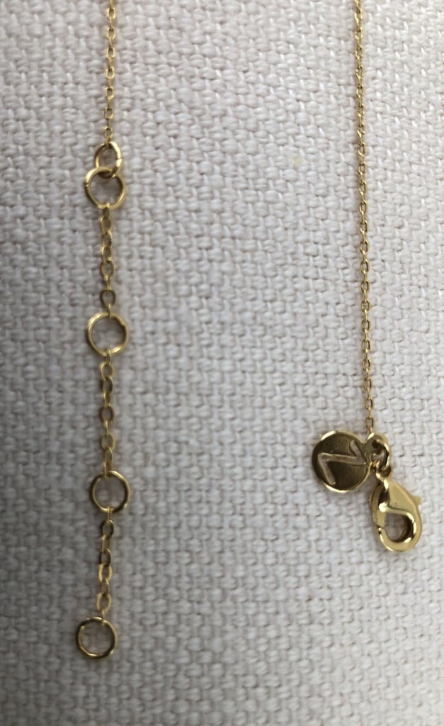 Accessorize Z collection gold plated chain and 'charm' ONO