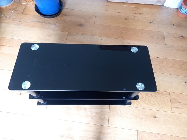 Black Glass TV stand / table