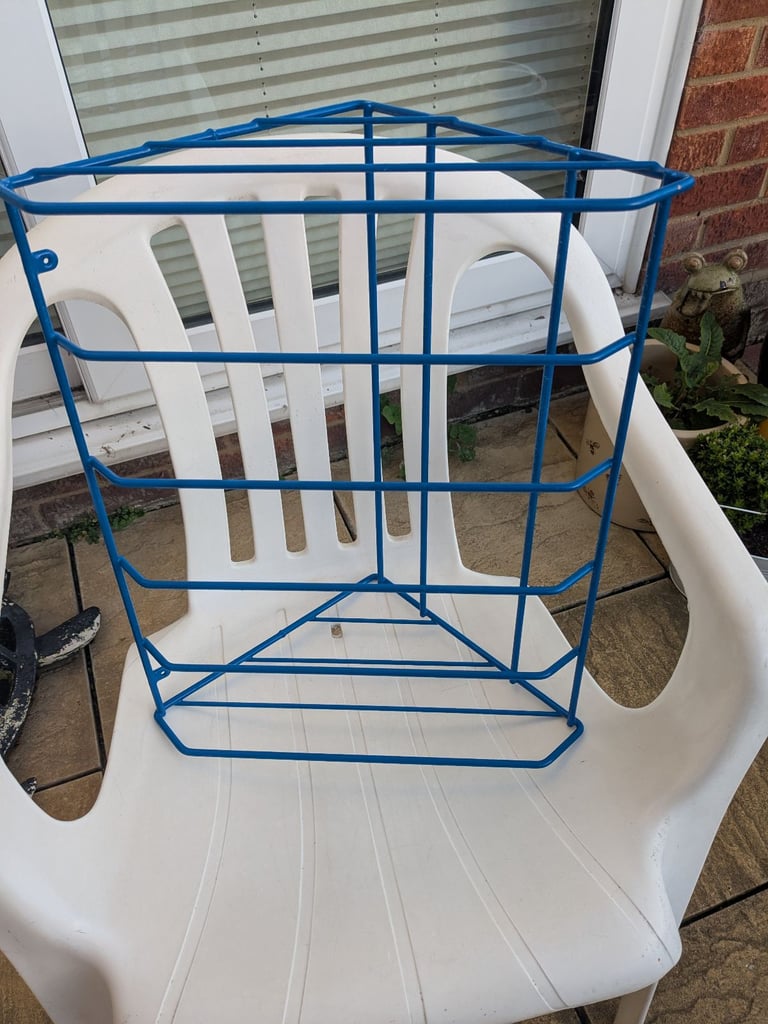 Blue table top book rack