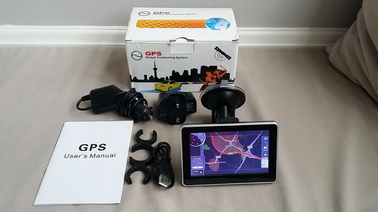 image for Car Satellite Navigation System with UK & European Maps