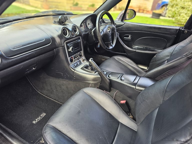 ★MAZDA MX-5 1.8-vvt ★76K! RARE BLACK/PURPLE COLOUR! EXCELLENT EXAMPLE! MX5 ROADSTER 146BHP MK2.5 