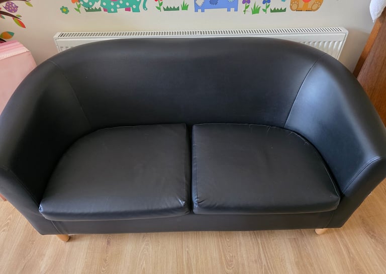 image for Double leather sofa