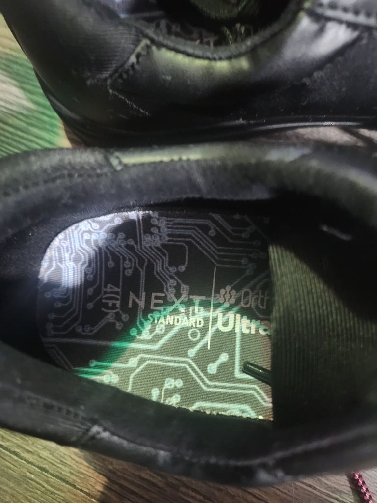 Next size 4f black school shoe trainer 