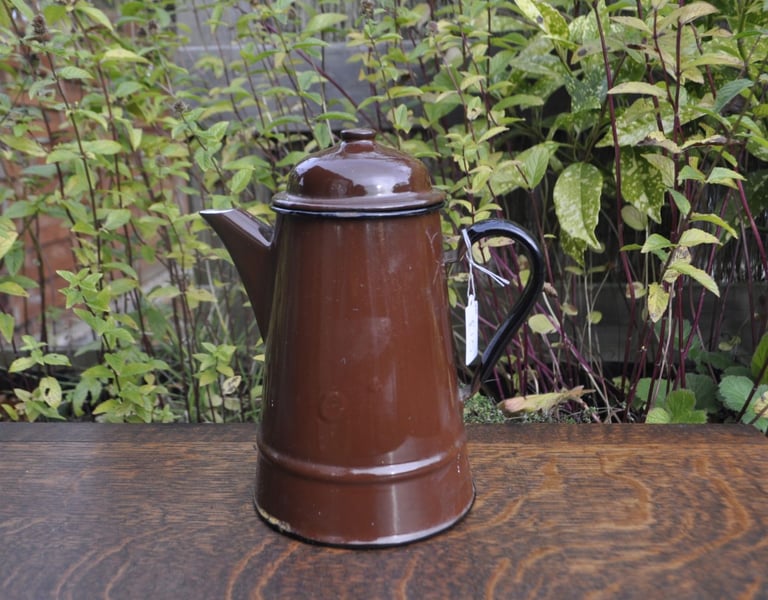 image for Vintage enamel coffee pot