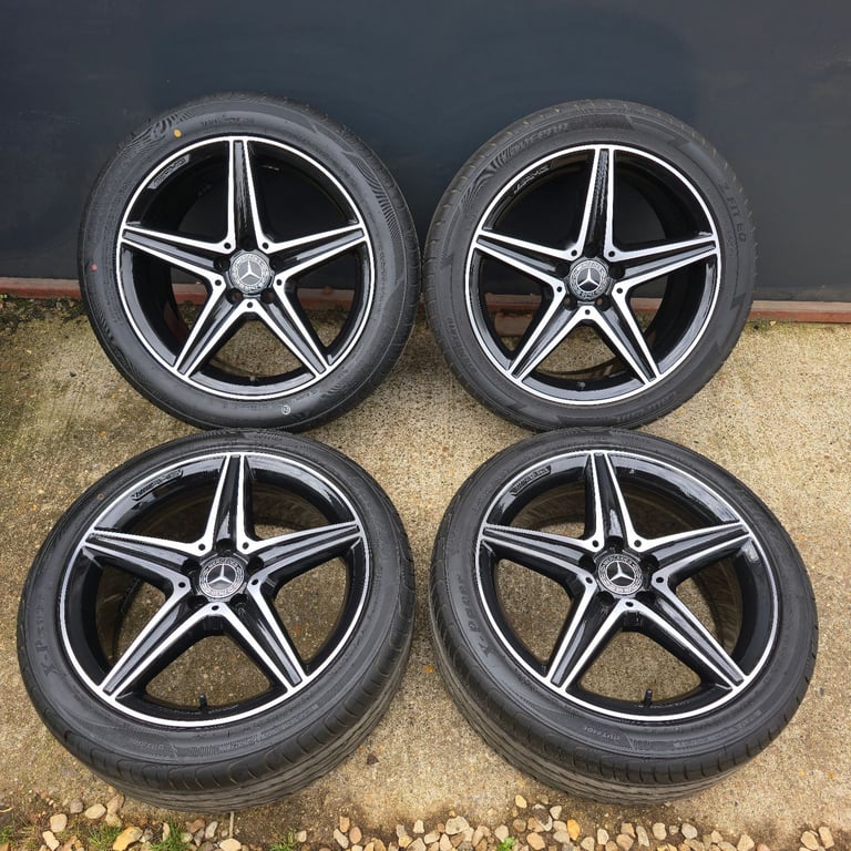 Genuine Mercedes E Class AMG 18" Alloy Wheels W213 Night Edition Goodyear