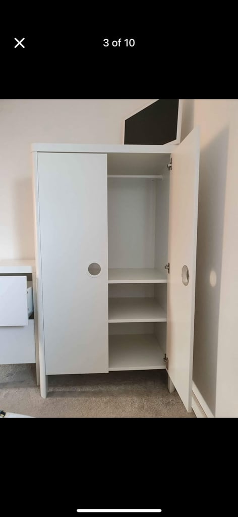 IKEA BUSUNGE Wardrobe and Drawers Nursery Furniture 
