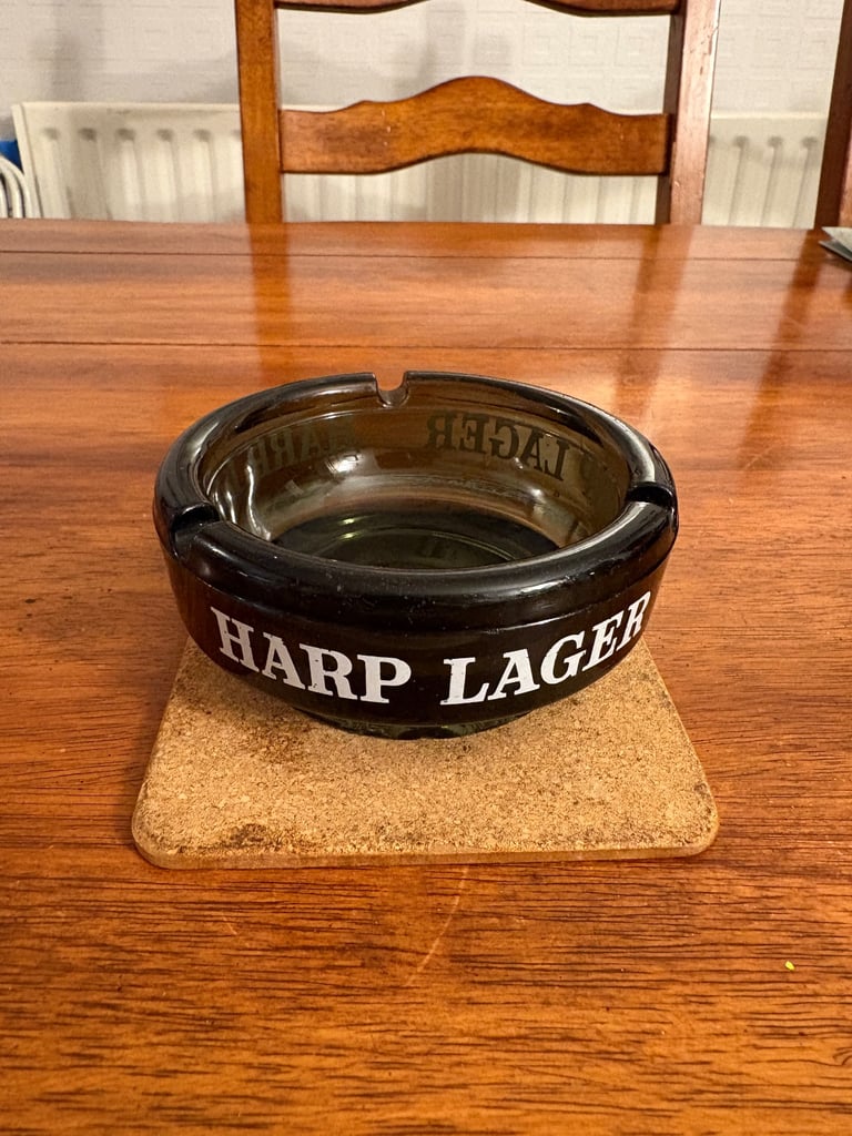 Harp lager ashtray