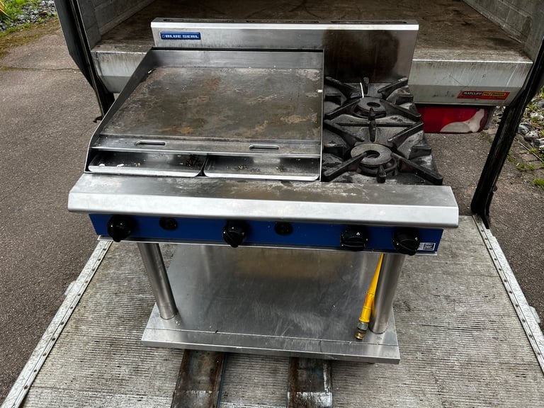 BLUESEAL GAS GRILL AND COOKER  CATERING COMMERCIAL KITCHEN EQUIPMENT FAST FOOD SHOP RESTAURANT 